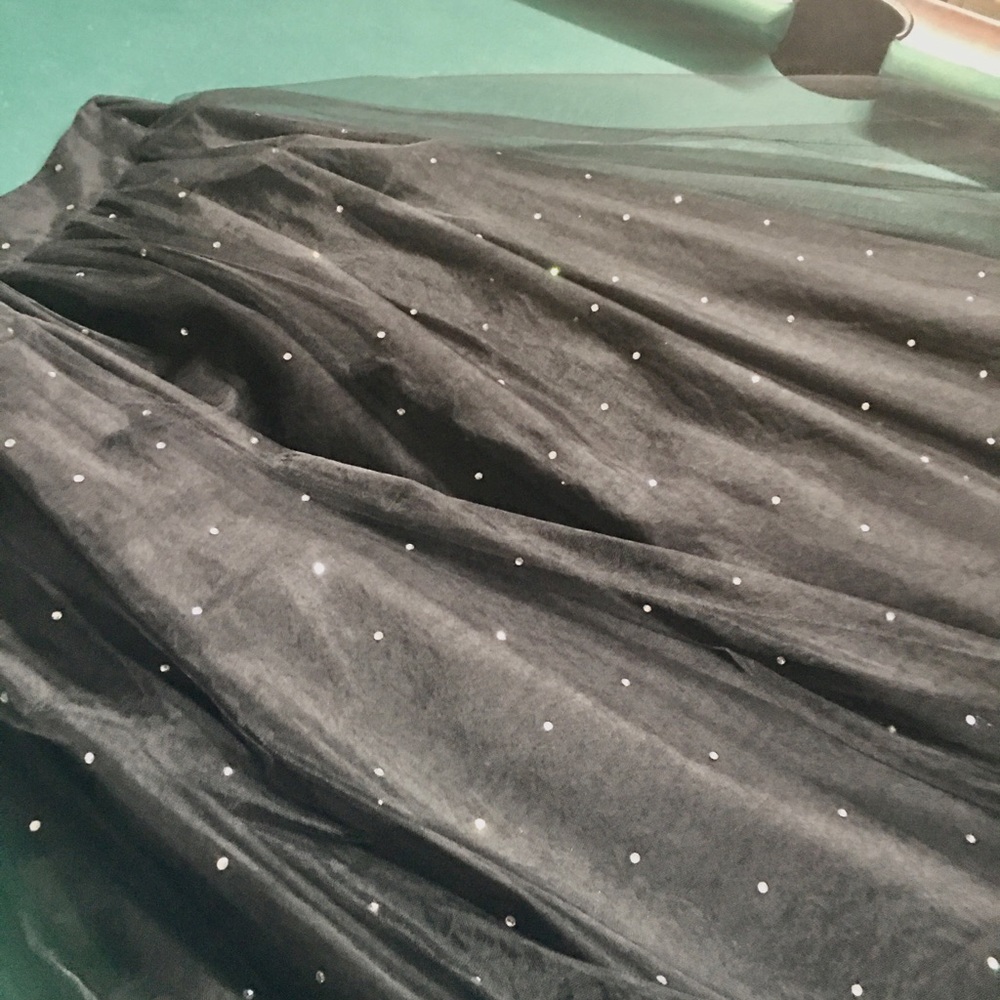 Holiday Sequined Skirt in Black - Picture 2 of 4